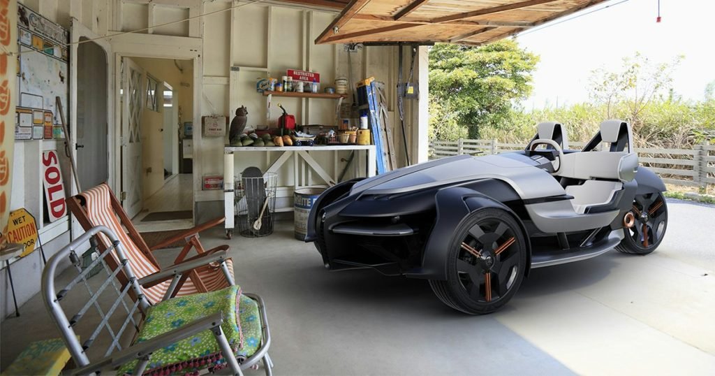 This Three-Wheeled EV Is a Bizarre Mix of Motorcycle and Car - Inverse