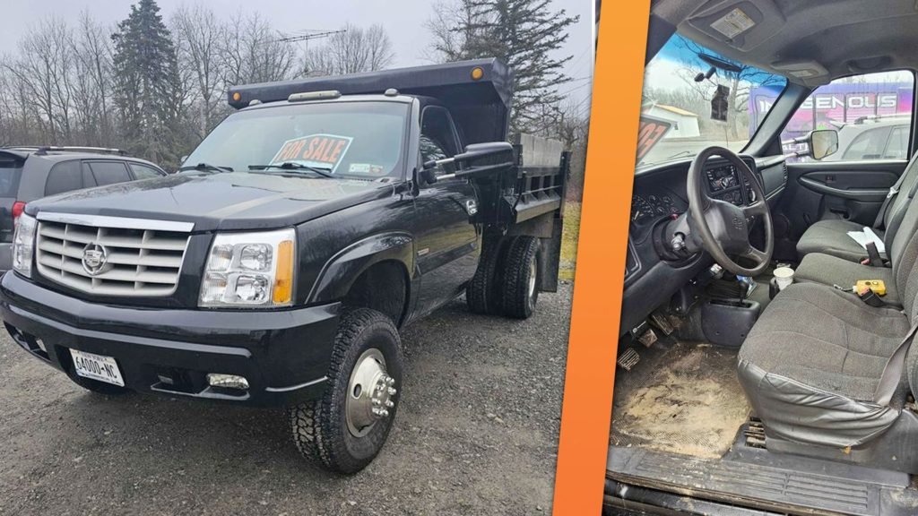 For Sale: The Cadillac Escalade Dump Truck With a Diesel and a Manual - The Drive