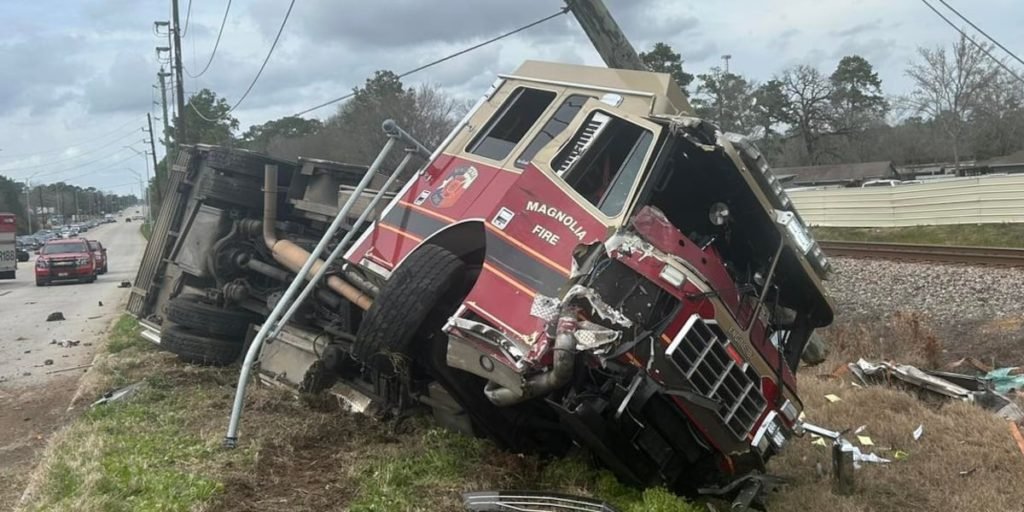 City of Magnolia fire truck involved in crash - KBTX