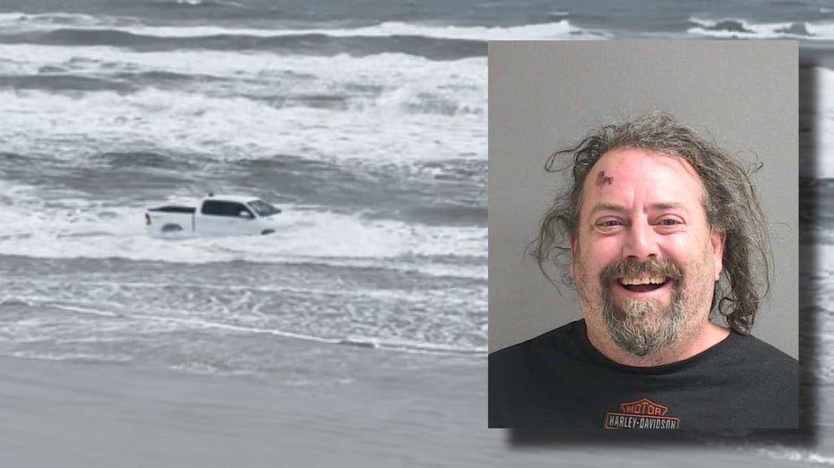 New York man arrested after joyriding in pickup truck in Florida surf: police - Fox News