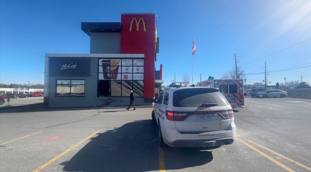 Truck drives into Oshawa McDonalds: police - CP24