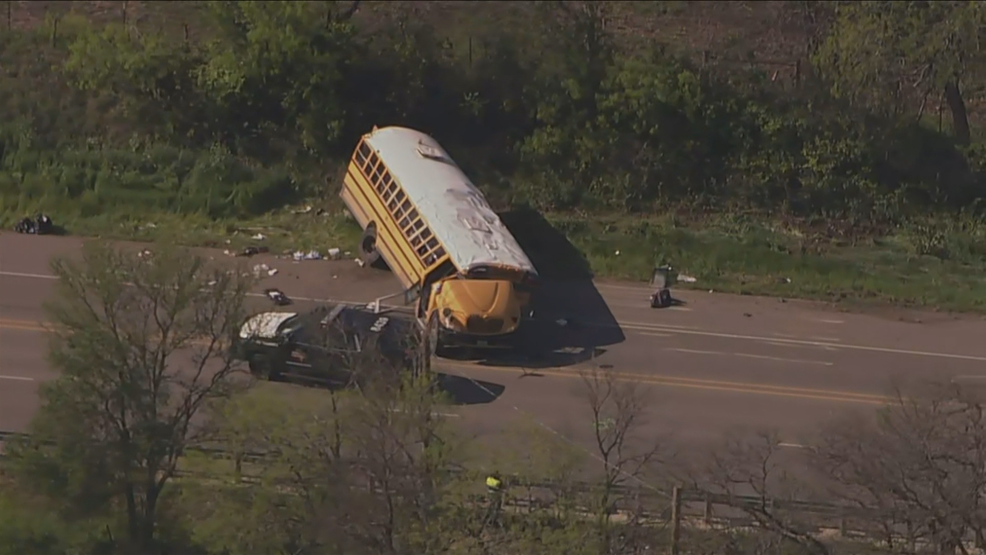 "Multiple" dead in school bus, concrete truck crash near Travis/Bastrop County line - WOAI