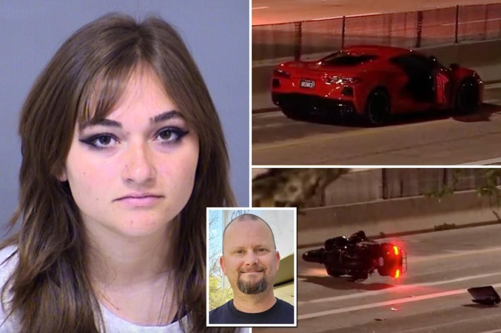 Corvette driver, 18, speeding 155 mph kills dad-of-two ex-cop riding Harley - New York Post