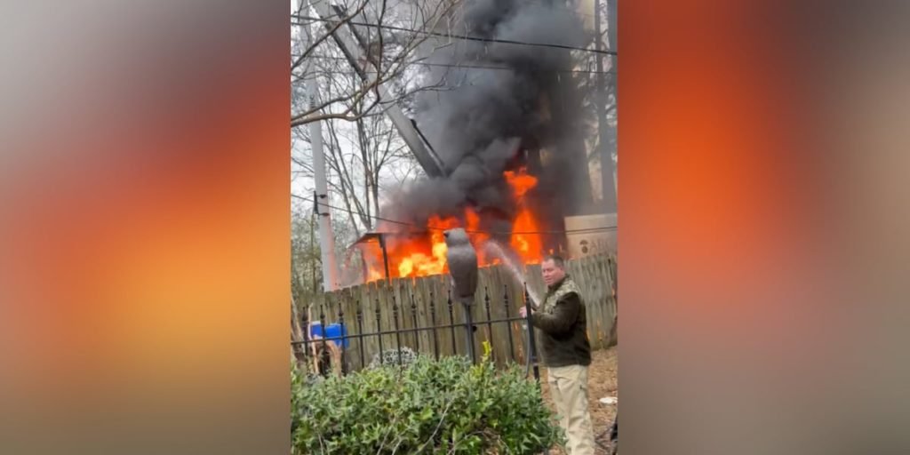 Tree trimming truck catches fire, off duty fire fighter steps in witnesses say - Action News 5