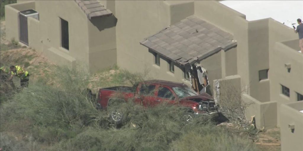 2 hospitalized after truck crashes into north Scottsdale home - Arizona's Family