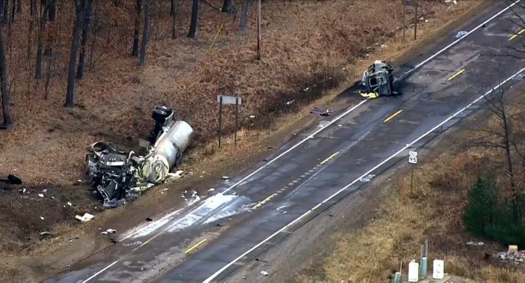 Nine killed in Wisconsin highway collision of truck and passenger van - The Independent
