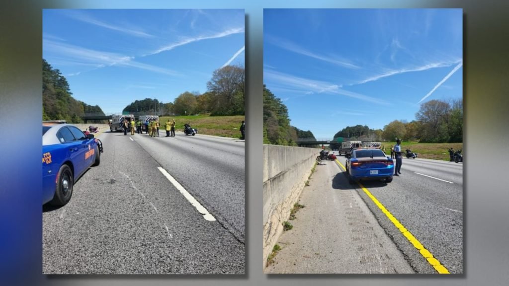 GSP: 2 airlifted after 5 motorcycles involved in crash on I-20 - WSB Atlanta
