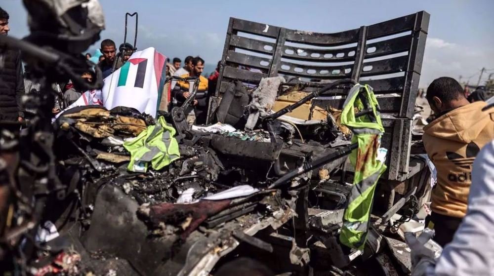 Israeli forces bomb aid truck, killing scores in Gaza - Press TV