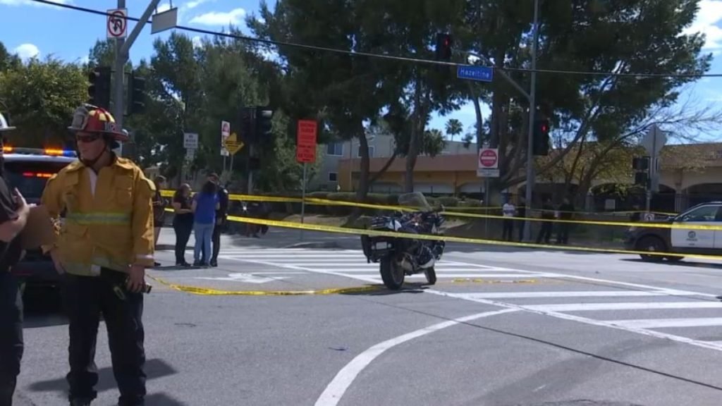 Motorcyclist killed, 12-year-old passenger injured in collision with Metro bus - NBC Southern California
