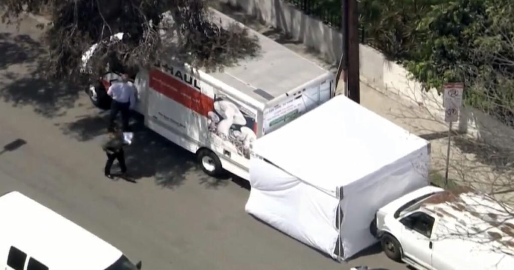 Gruesome discovery: A body in a stolen moving van in Mid-City - Los Angeles Times