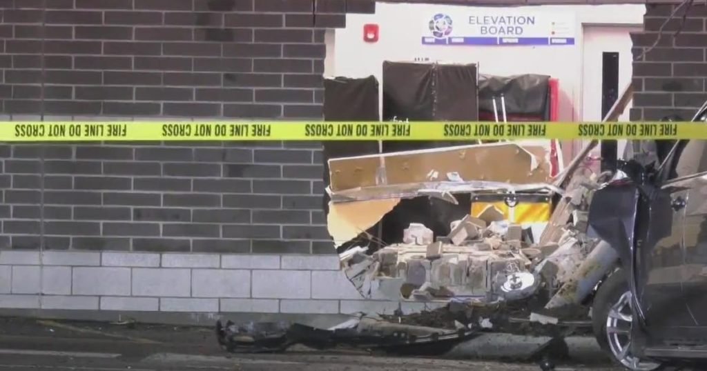 Pickup truck slams into Xfinity store in north Chicago suburb - CBS Chicago
