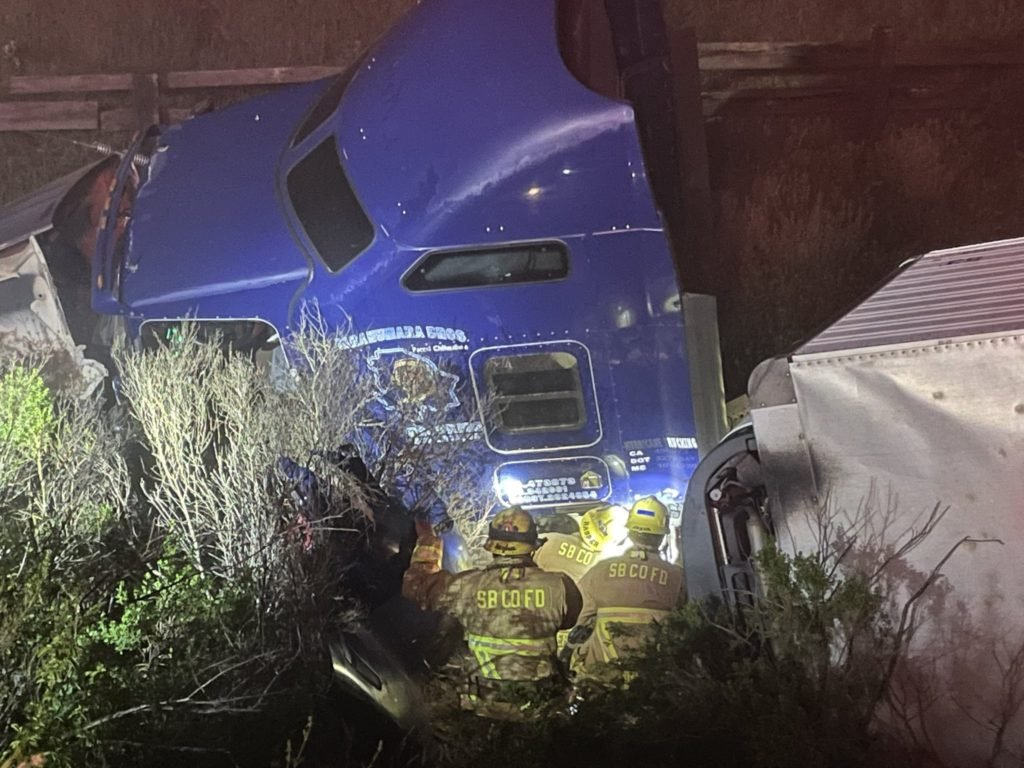 Semi-Truck Crashes Off Highway 101 Near Buellton Early Wednesday - Santa Barbara Edhat