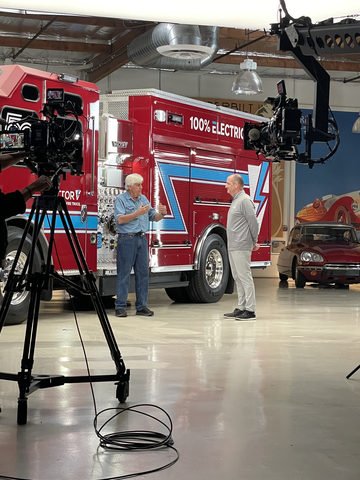 Jay Leno's Garage Features the Vector, REV Group's All-Electric Fire Truck; Episode to Air on April 15 - Yahoo Finance