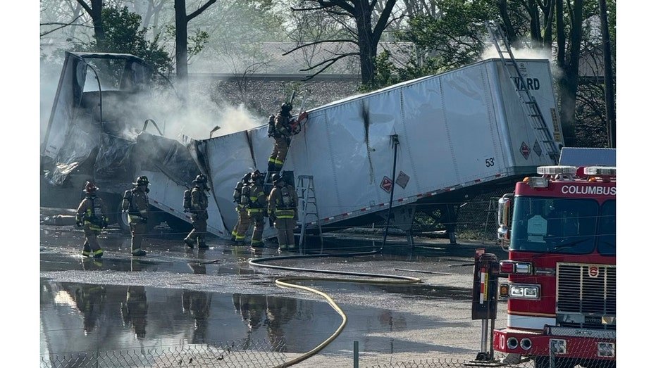 Fire in truck carrying lithium ion batteries triggers 3-hour evacuation in Ohio - Fox News