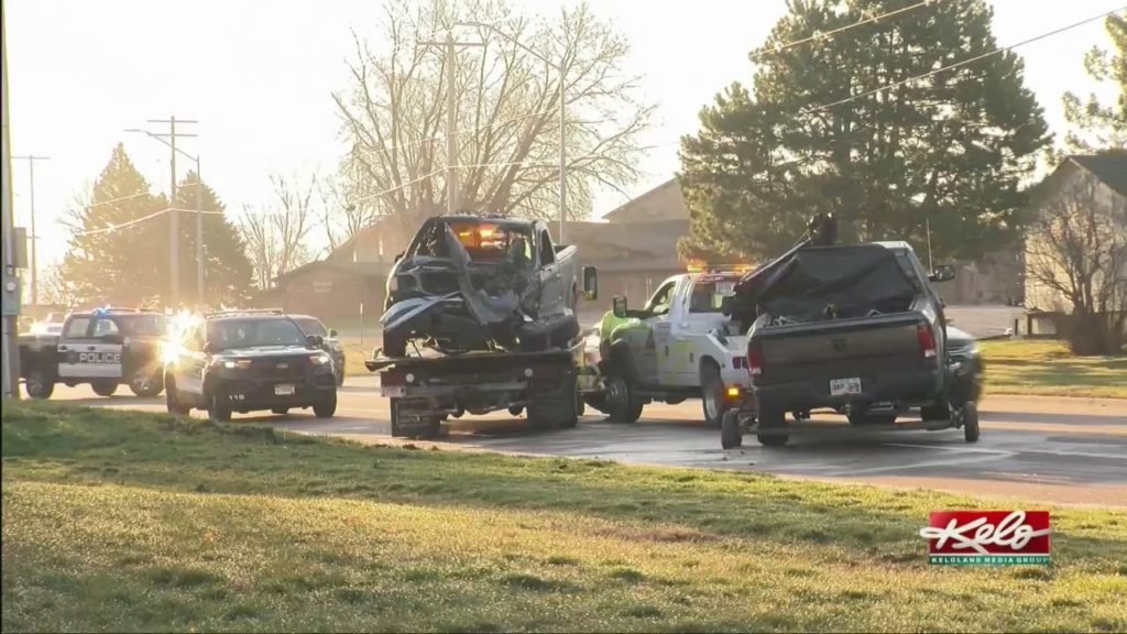 Fiery, 2-truck, hit-and-run crash in Sioux Falls - KELOLAND.com