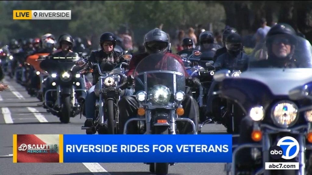 West Coast Thunder Memorial Day ride through Riverside brings out thousands of supporters - KABC-TV