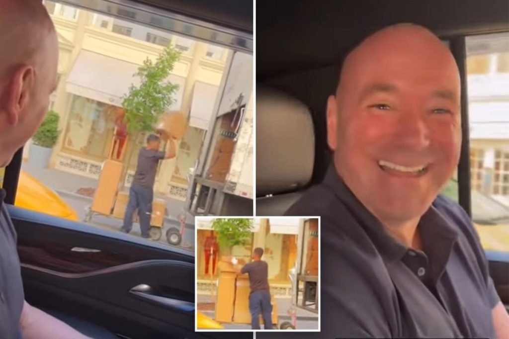 FedEx driver fired after Dana White videos him throwing packages into truck, posts it online: report - New York Post