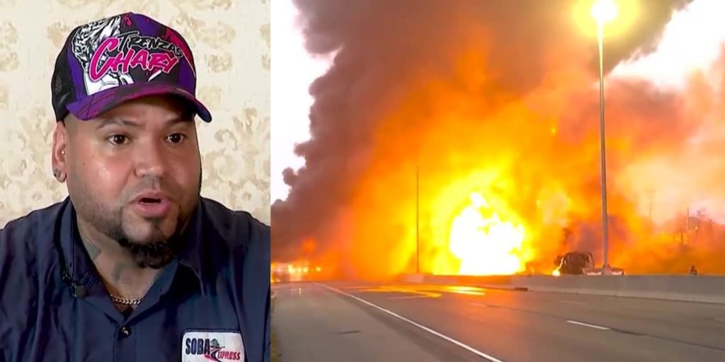 ‘Everything was on fire’: Truck driver who survived massive, fiery crash says he’s lucky to be alive - KY3