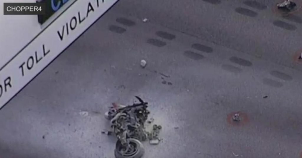 One dead in motorcycle accident on northbound I-95 Thursday morning - CBS Miami
