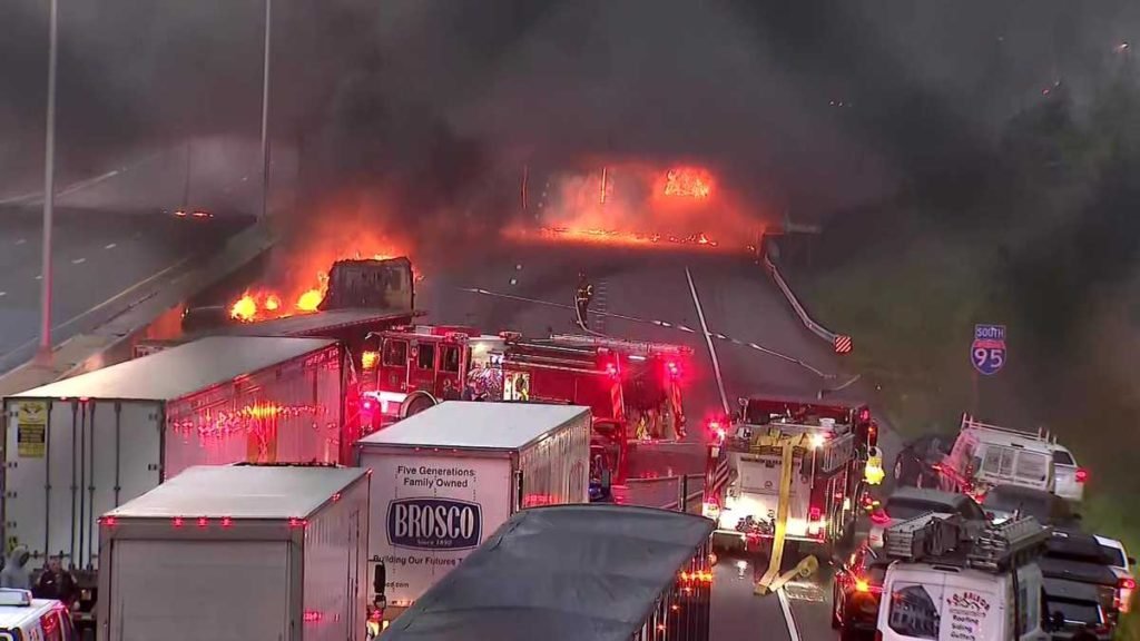 I-95 closed through weekend after Conn. tanker truck fire - WCVB Boston