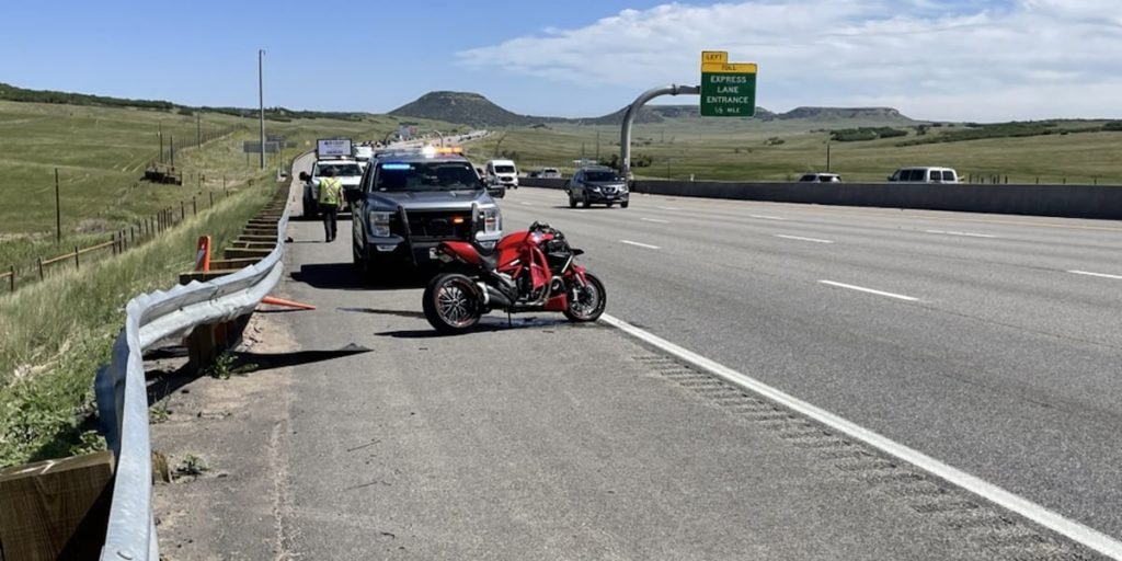 Motorcycle crash involving a semi on I-25 north of Colorado Springs - KKTV