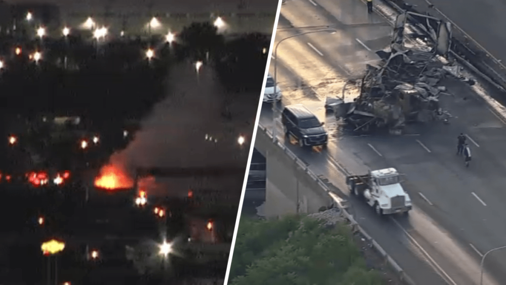Truck fire causes heavy traffic on I-95 in Philadelphia - NBC Philadelphia