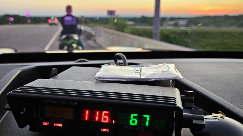 Fond du Lac County sheriff's deputy pulls over motorcycle clocked at 116 miles per hour - Fox11online.com