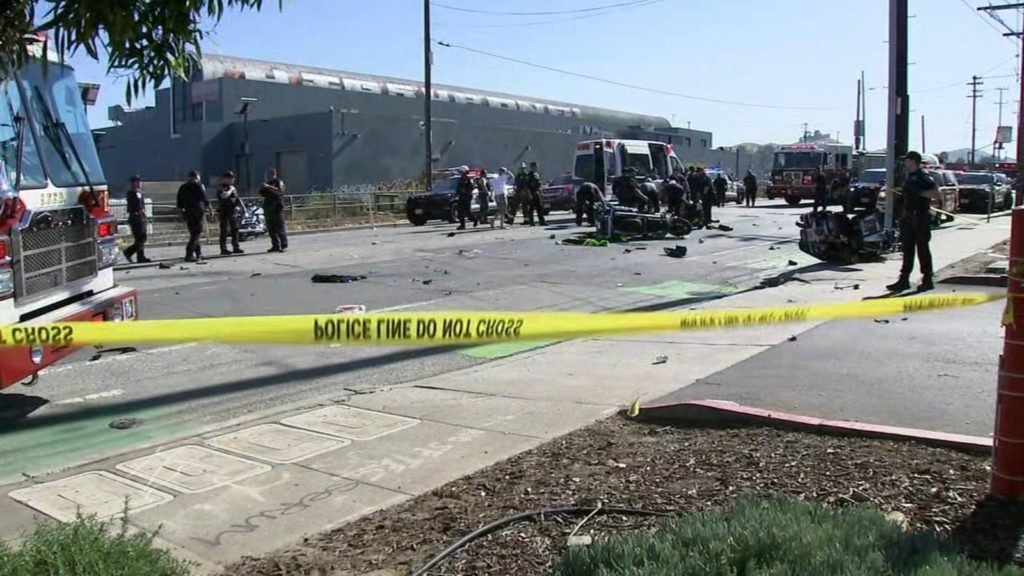 2 San Francisco motorcycle police officers injured in crash in Potrero Hill neighborhood - ABC7 San Francisco - KGO-TV